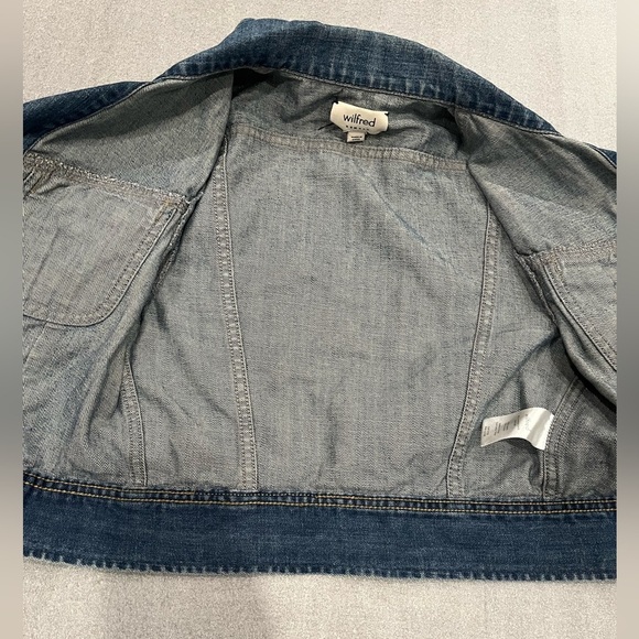 [XS]Wilfred Women's Cropped Denim Jacket - Picture 7 of 8